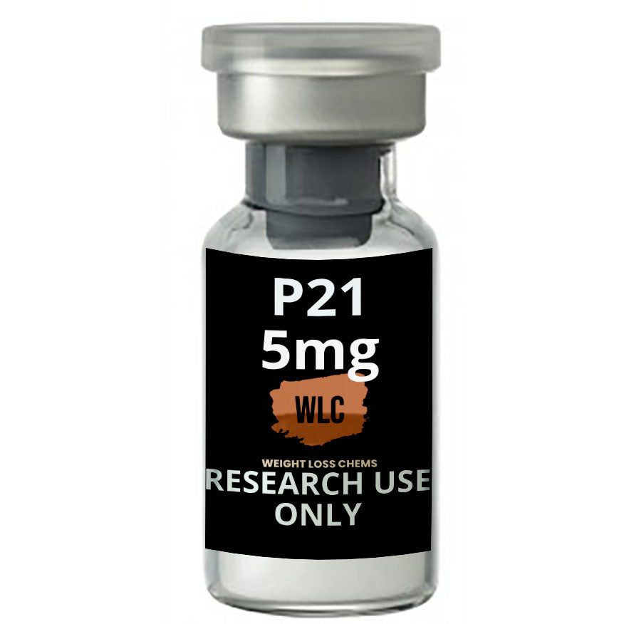 P21 5mg vial from Weight Loss Chems. Research use only.