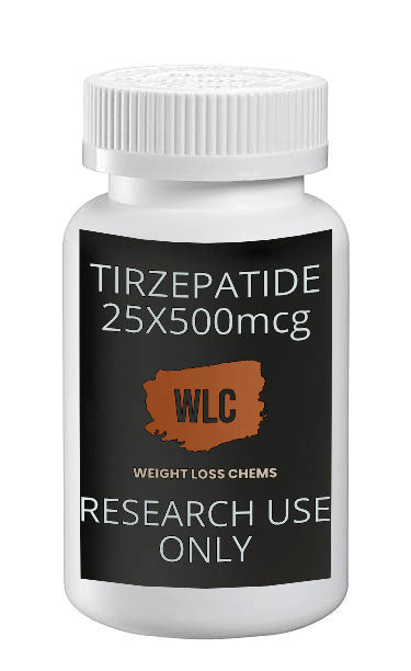 Tirzepatide 500mcg 25 tablets: Weight Loss Chems (WLC) research use only