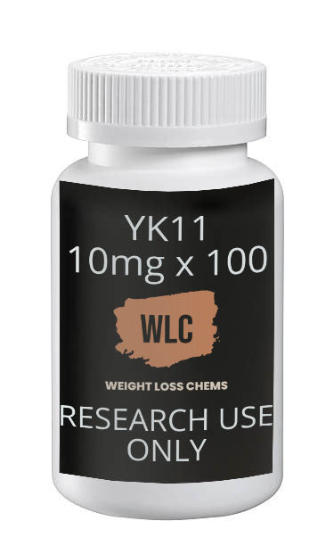 YK11 10mg x 100 capsules: Weight Loss Chems research use only supplement bottle